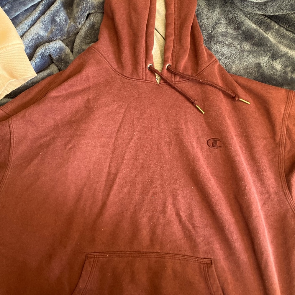 Maroon Mens Champion Hoodie
